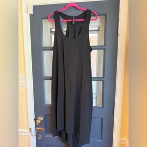 Athleta Presidio Traveler Dress Black High Low Dress 2X